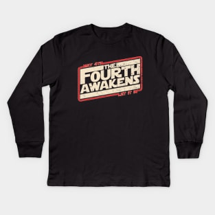 The 4th Awakens Kids Long Sleeve T-Shirt